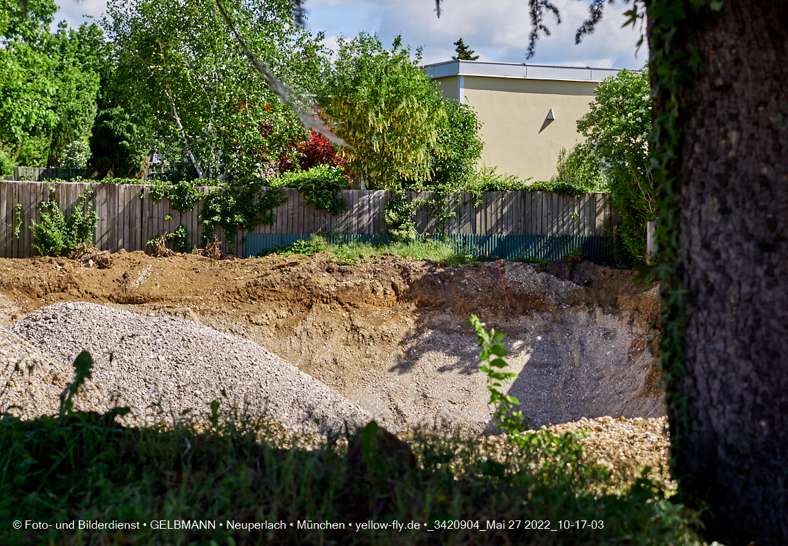 27.05.2022 - Baugrube an der Niederalmstraße 16